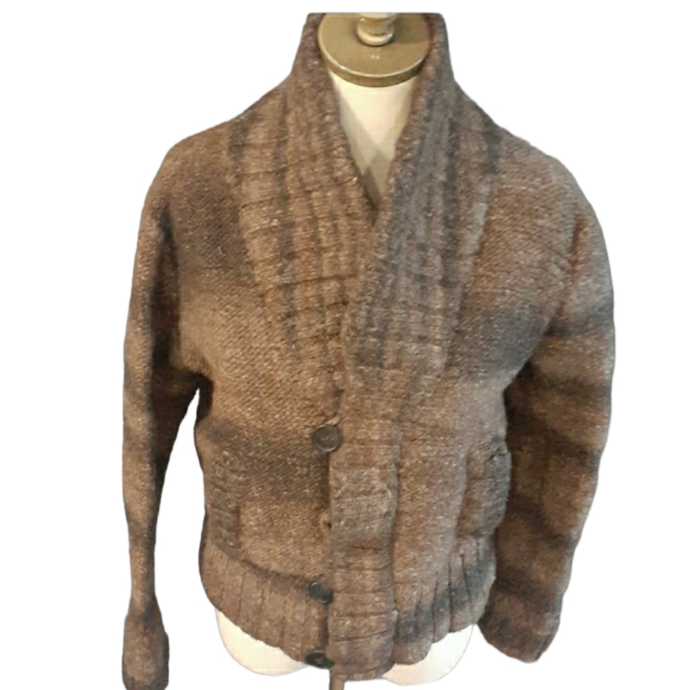 ADAM /adam Lippes brown Unisex Alpaca blend cardigan sweater size M